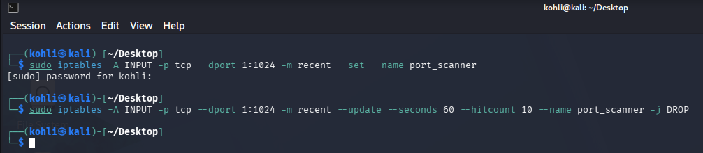 iptables 防御规则
