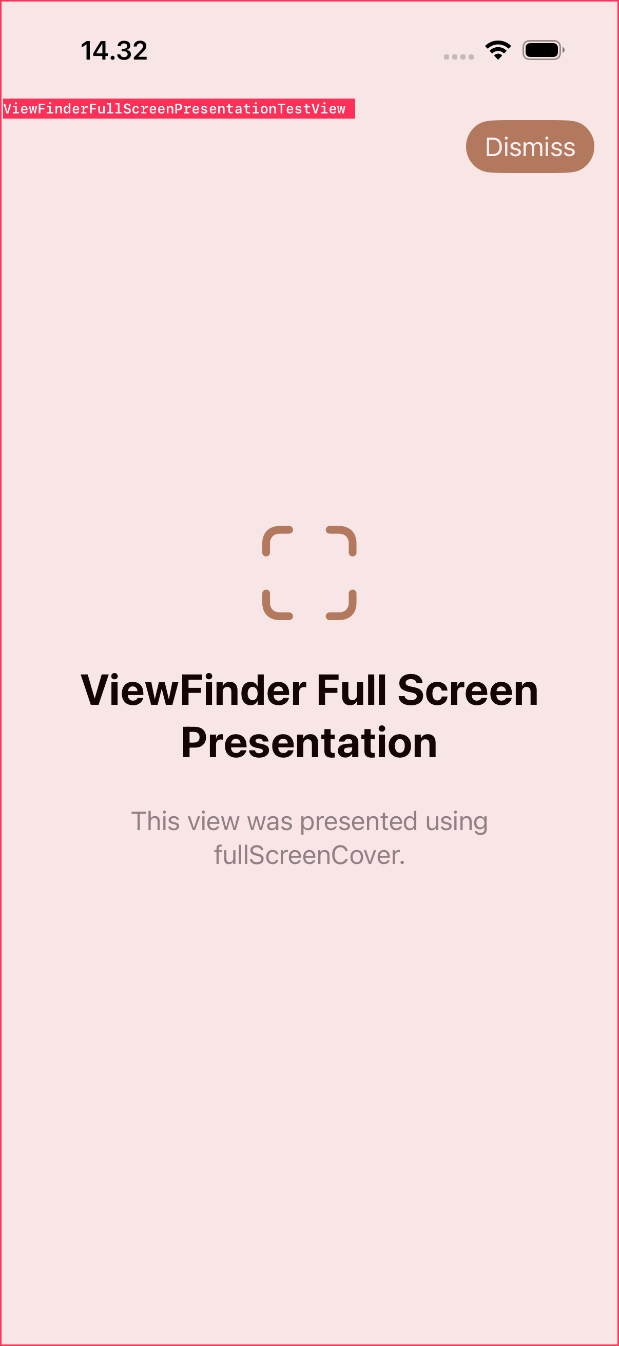 Full-screen presentation overlay