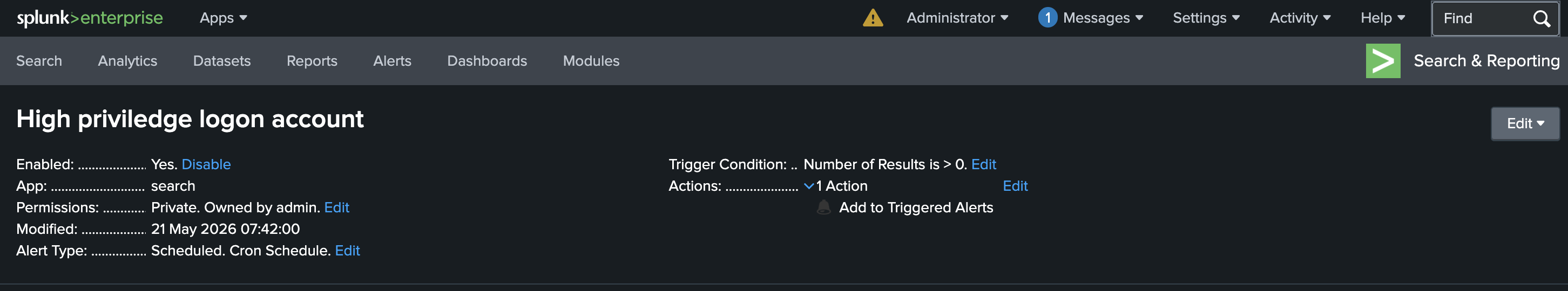 alert