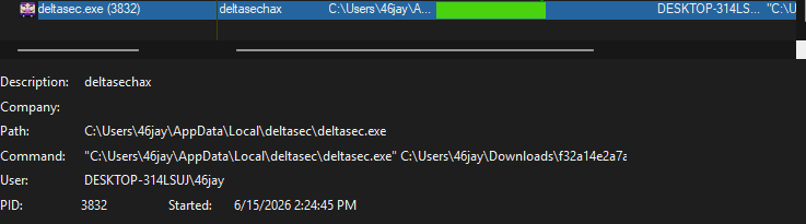 进程树 — deltasec.exe