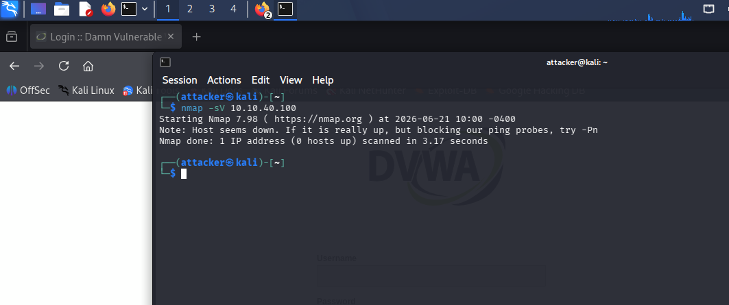 nmap 报告 "Host seems down" - 主机发现被拦截