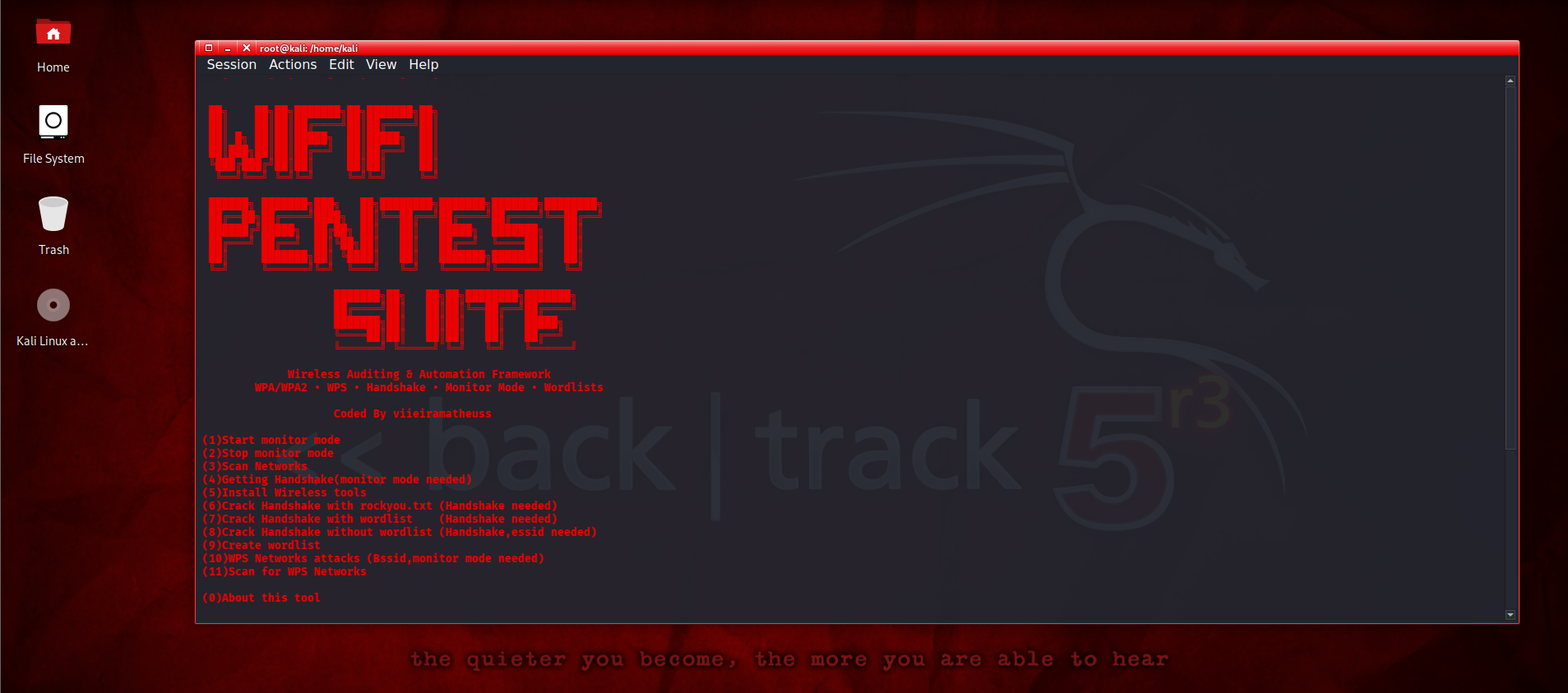 WiFi Pentest Suite Interface