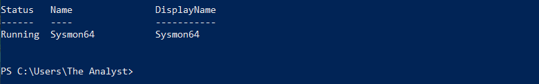 sysmon is runing