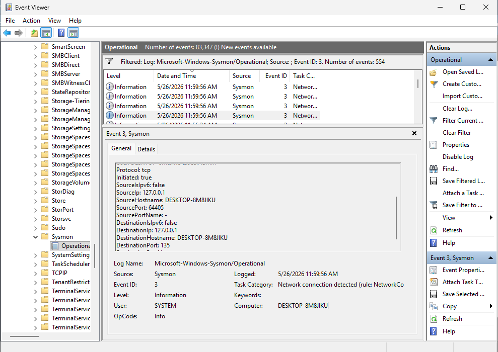 Network Connection Telemetry