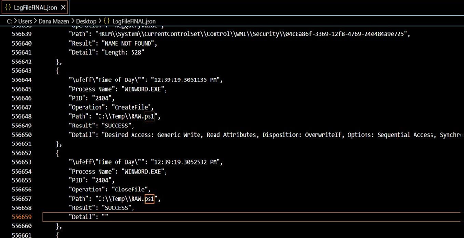 JSON 证据