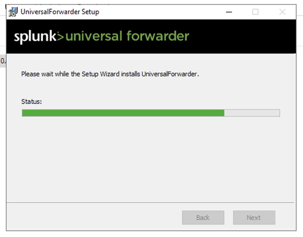 Splunk Universal Forwarder Install