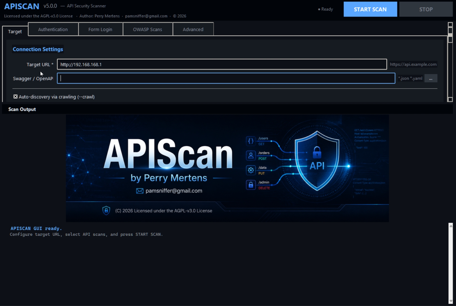 APISCAN v5.0.0 GUI