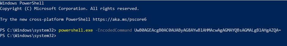 encoded command