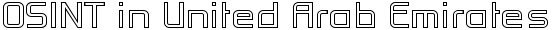 OSINT in United Arab Emirates - Legal Information Search and Open Sources