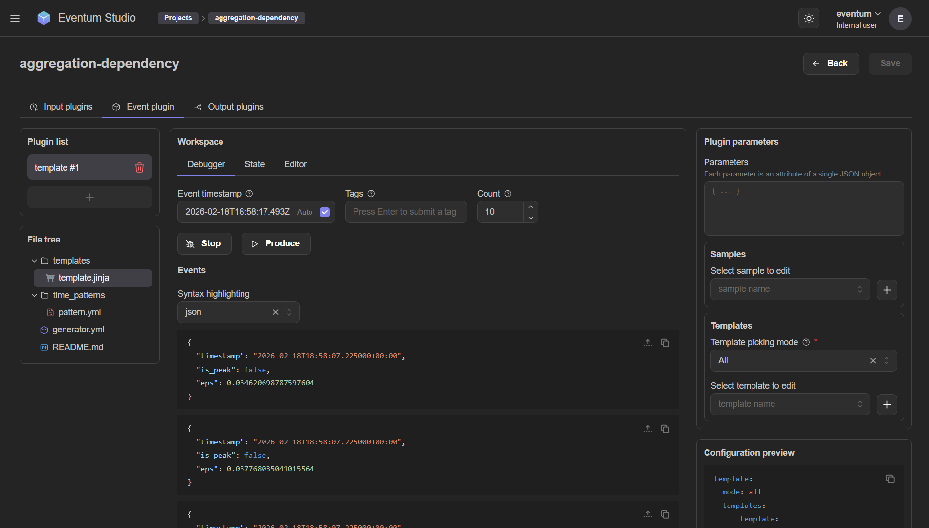 Eventum Studio — event debugger