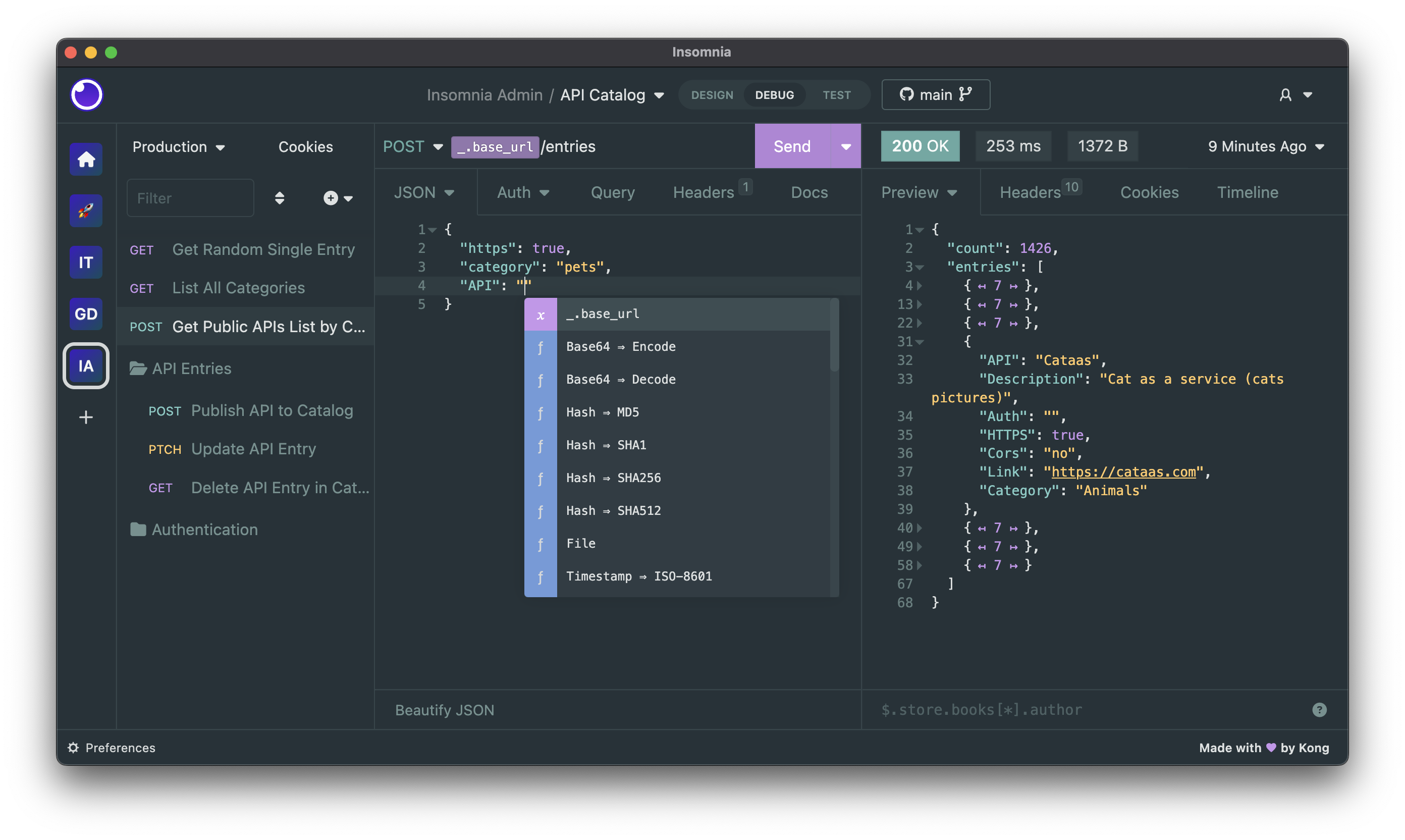 Insomnia API 客户端