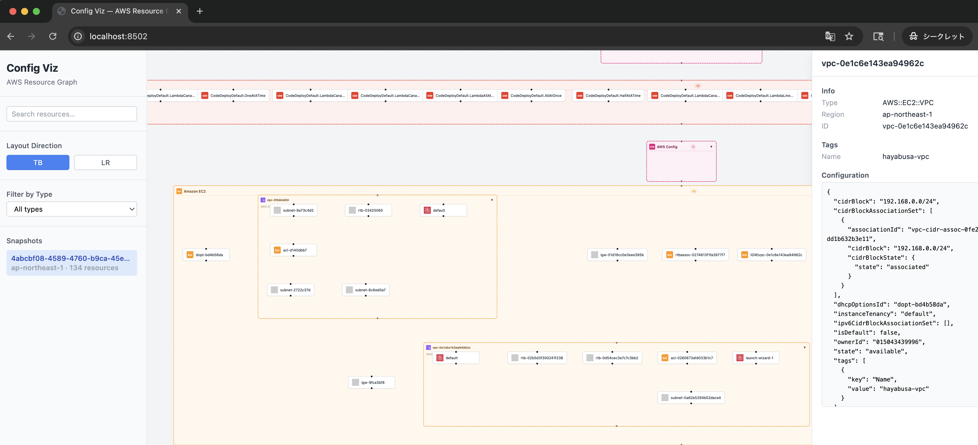 AWS Config Resource Graph
