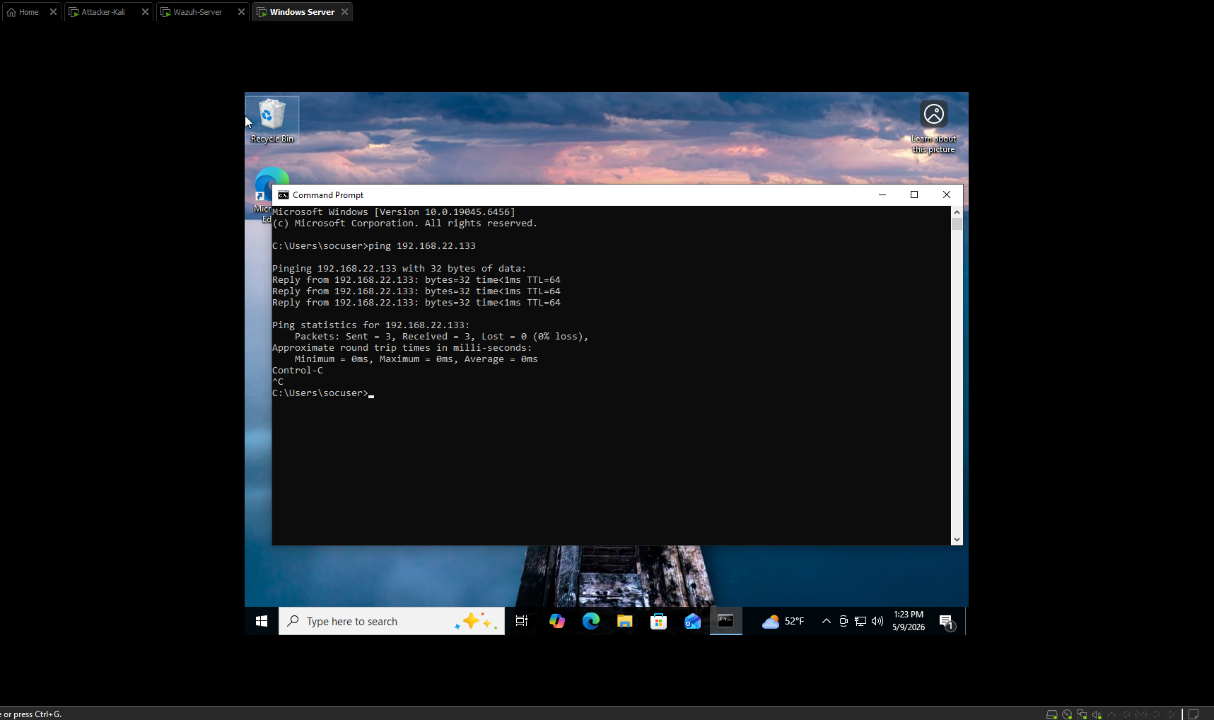 Ping W→K