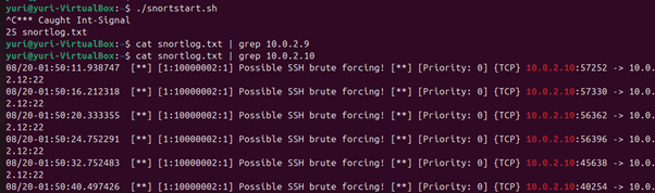 Snort fourth detection