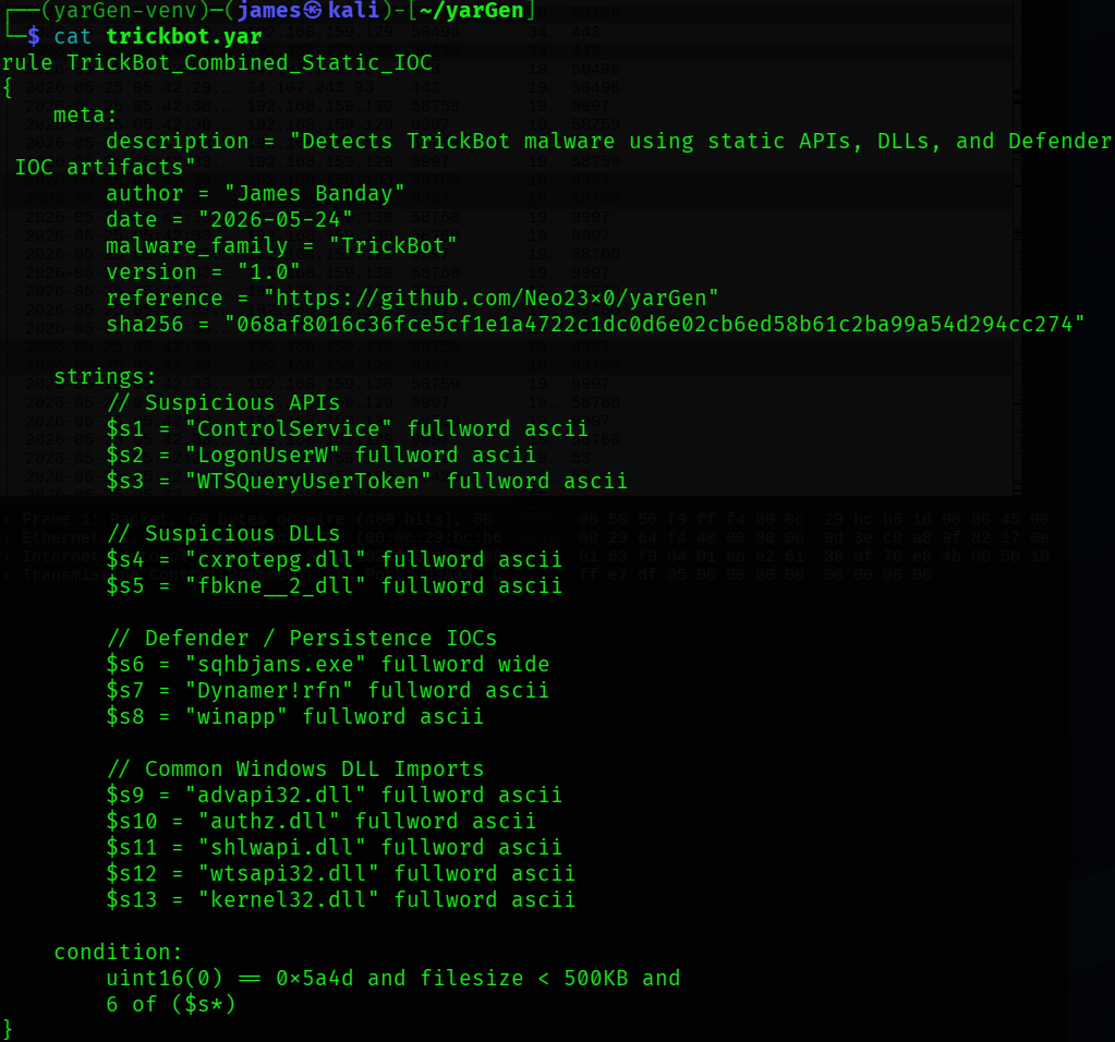 TrickBot YARA Rule