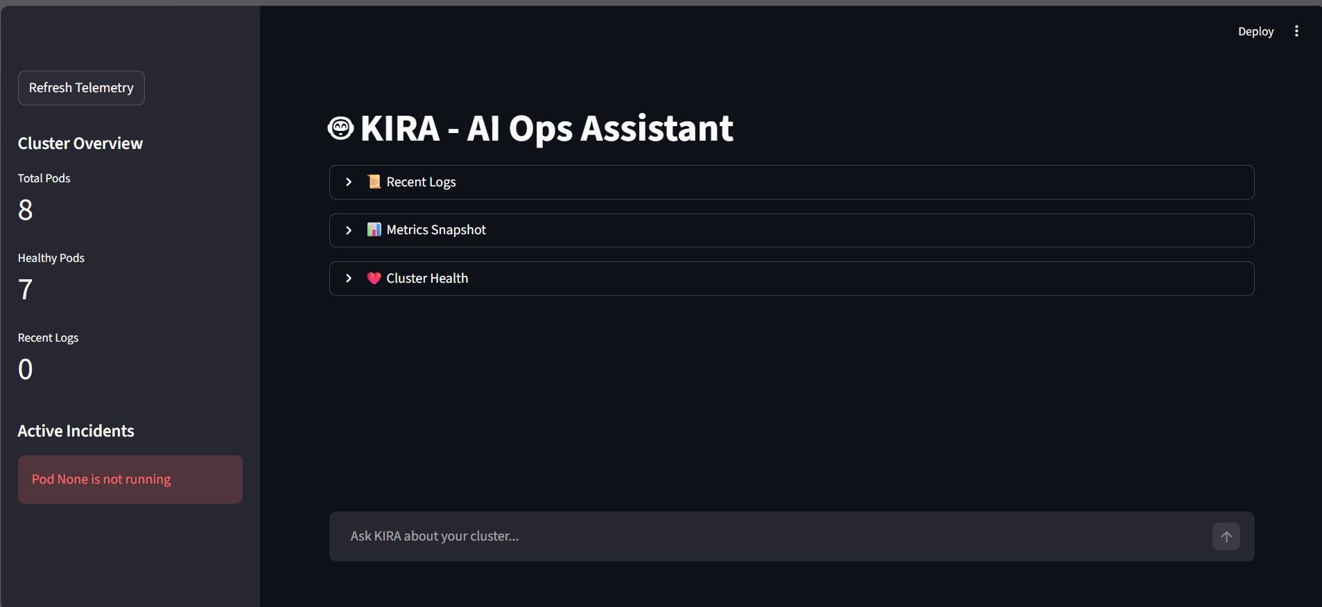 AIOps Dashboard