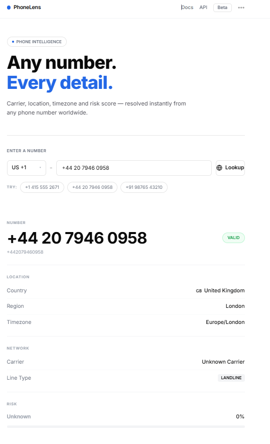 PhoneLens Premium Editorial Dashboard Layout