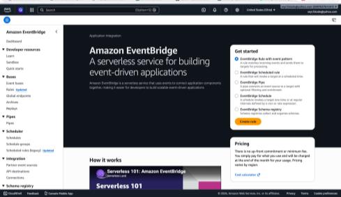 EventBridge Homepage