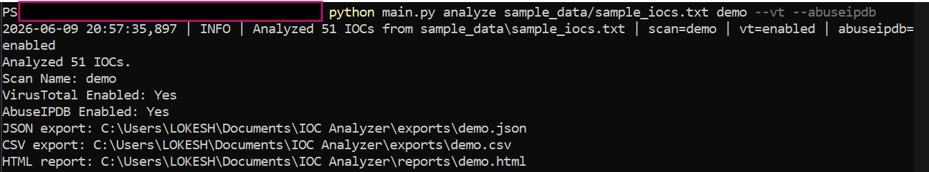 CLI Output