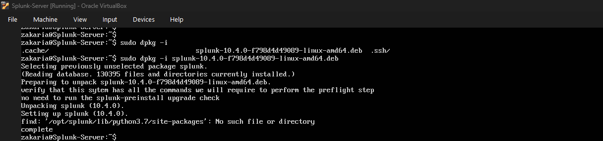 Splunk 已安装