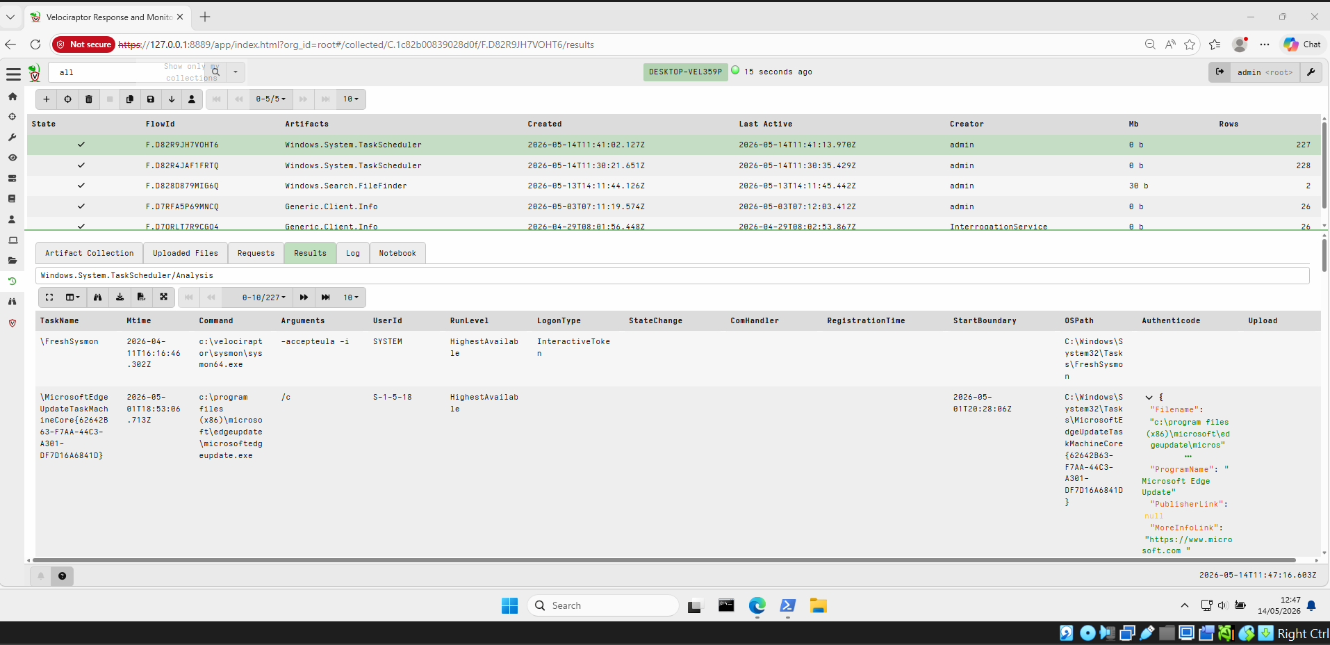 Remediation of scheduled task persistence