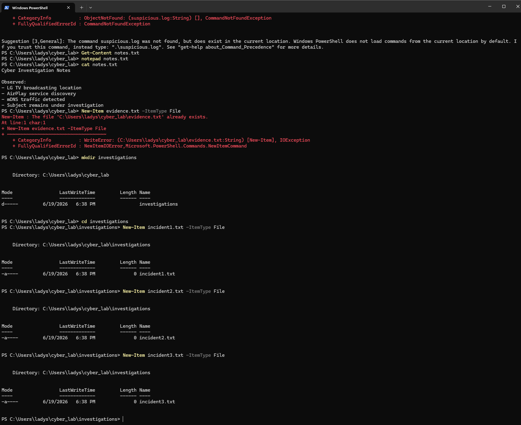 Incident Reports