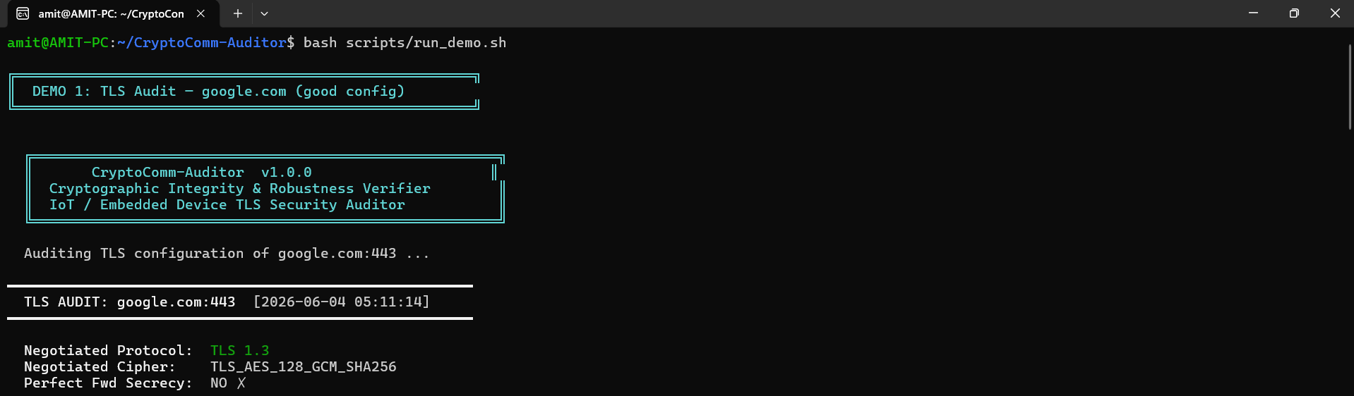 TLS 1.3 完全通过
