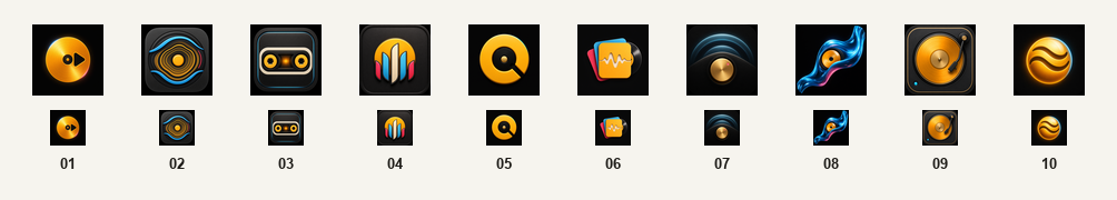 Qiaomu Music favicon readability sheet