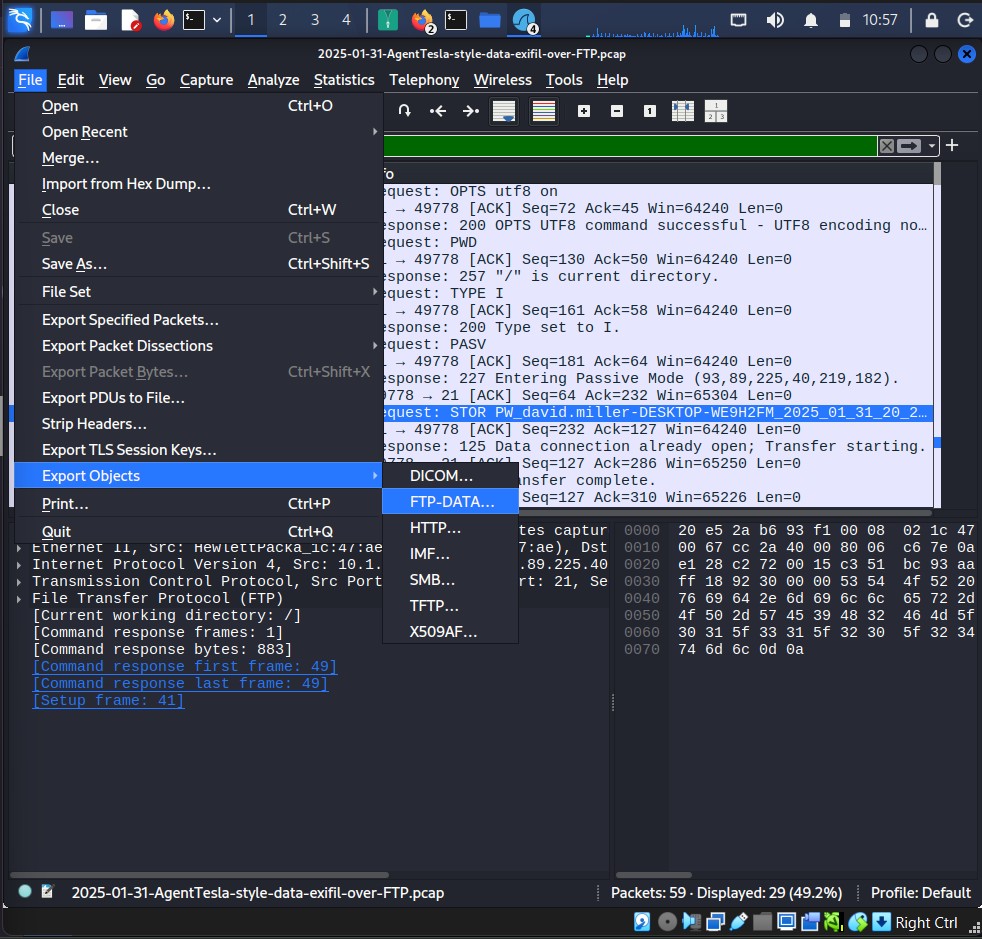FTP Object Export