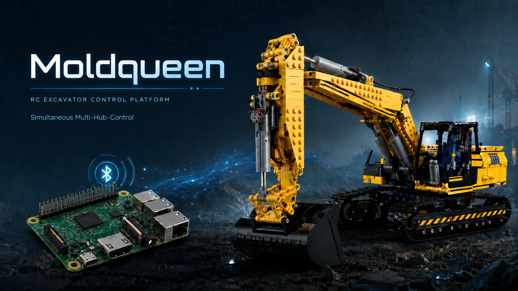 moldqueen — Mould King 13112 RC excavator control