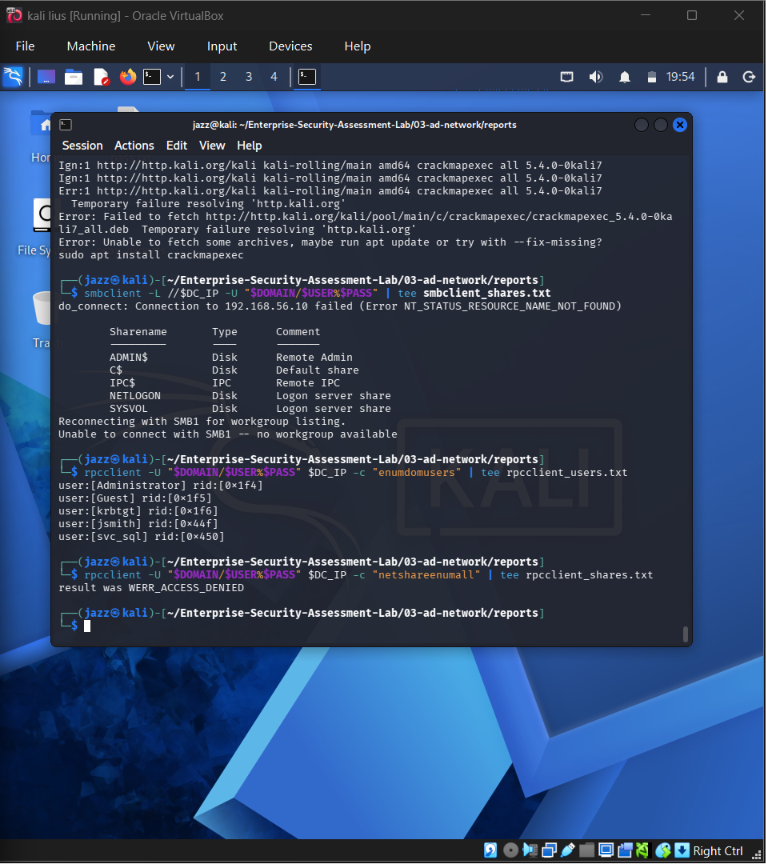 SMB Enumeration Credential Validation
