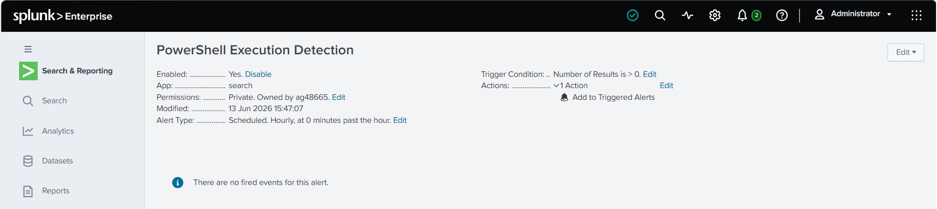 PowerShell Alert