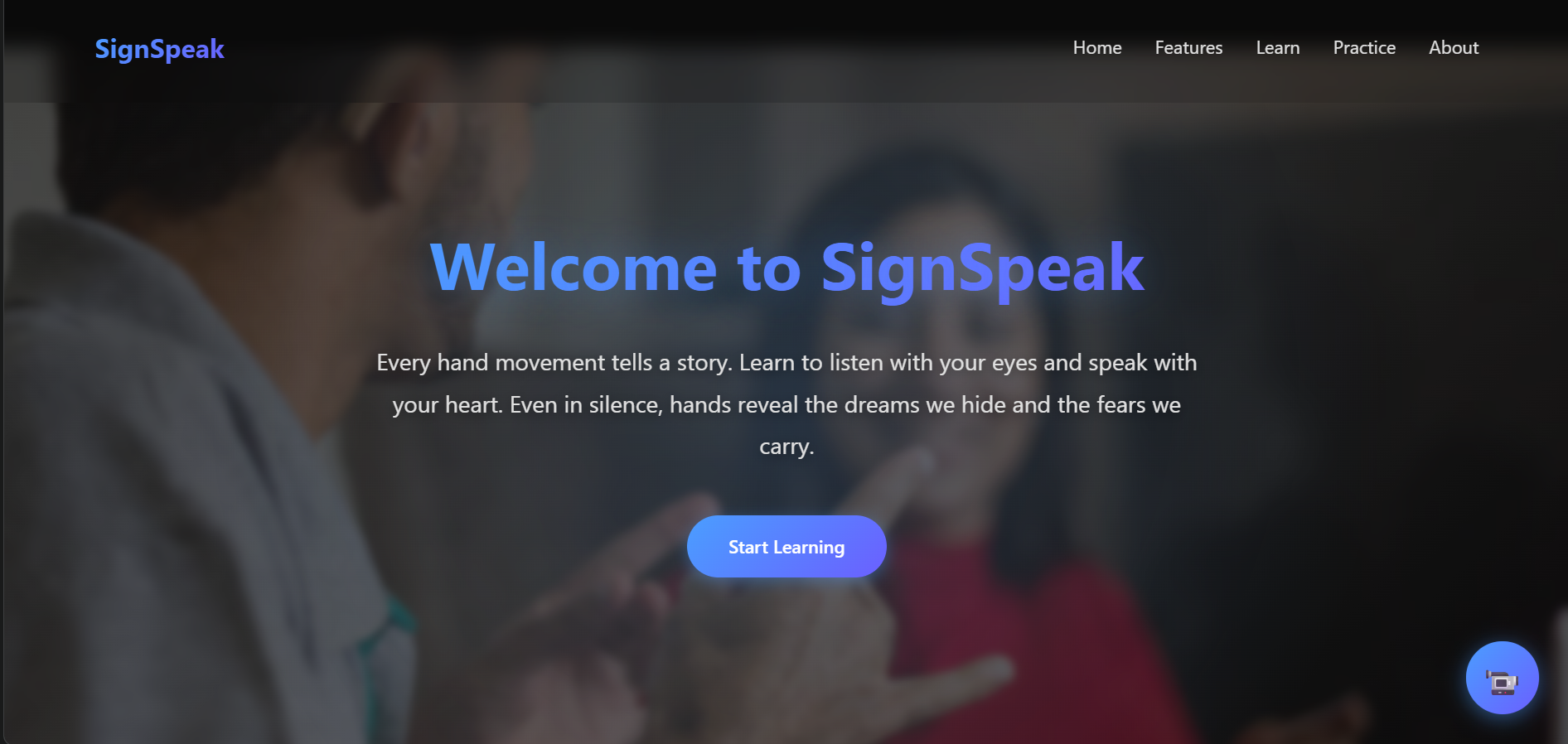 SignSpeak Banner