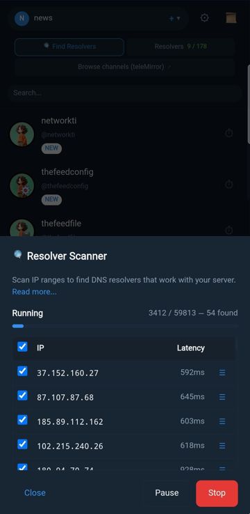 Resolver scanner