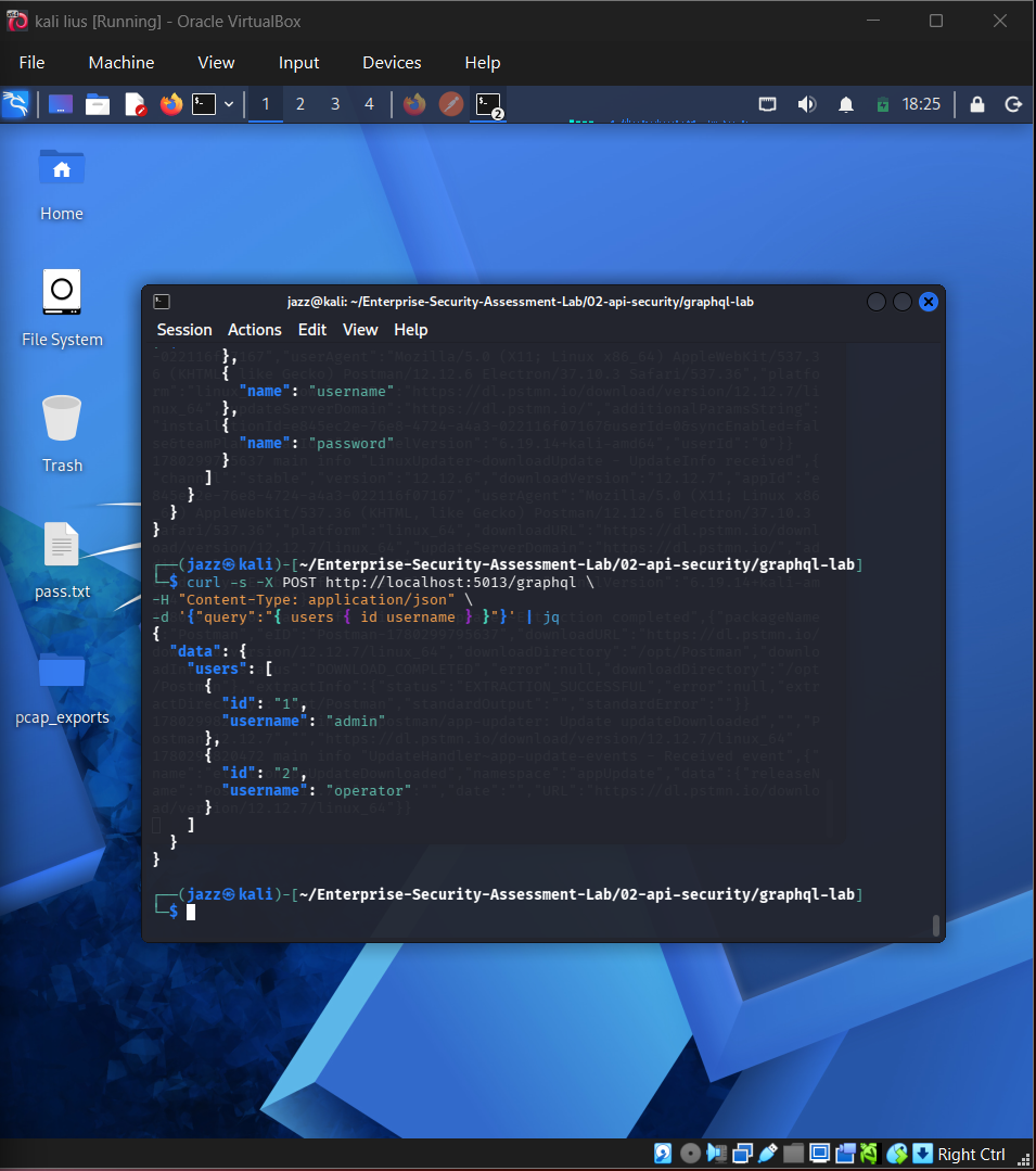 GraphQL User Data Query Test