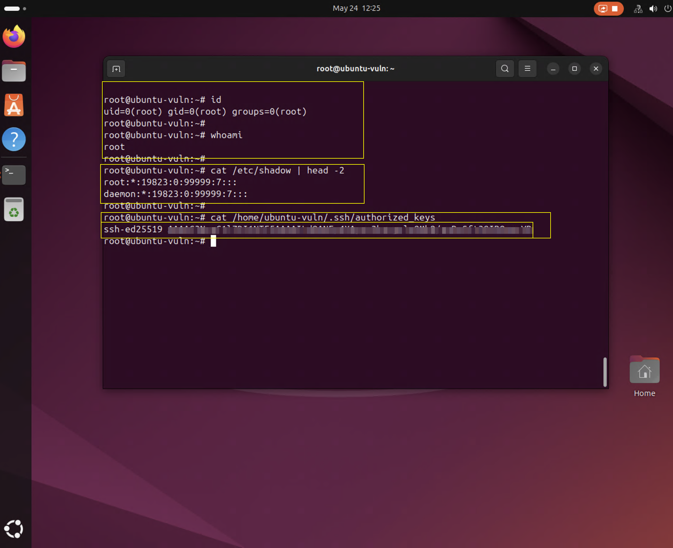 Credential access - shadow and SSH keys read as root
