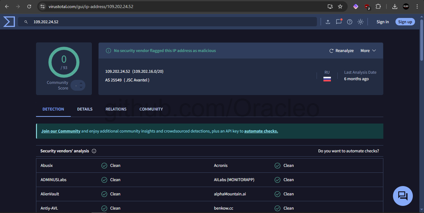VirusTotal 结果