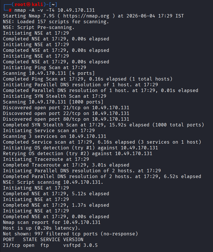 Nmap 扫描