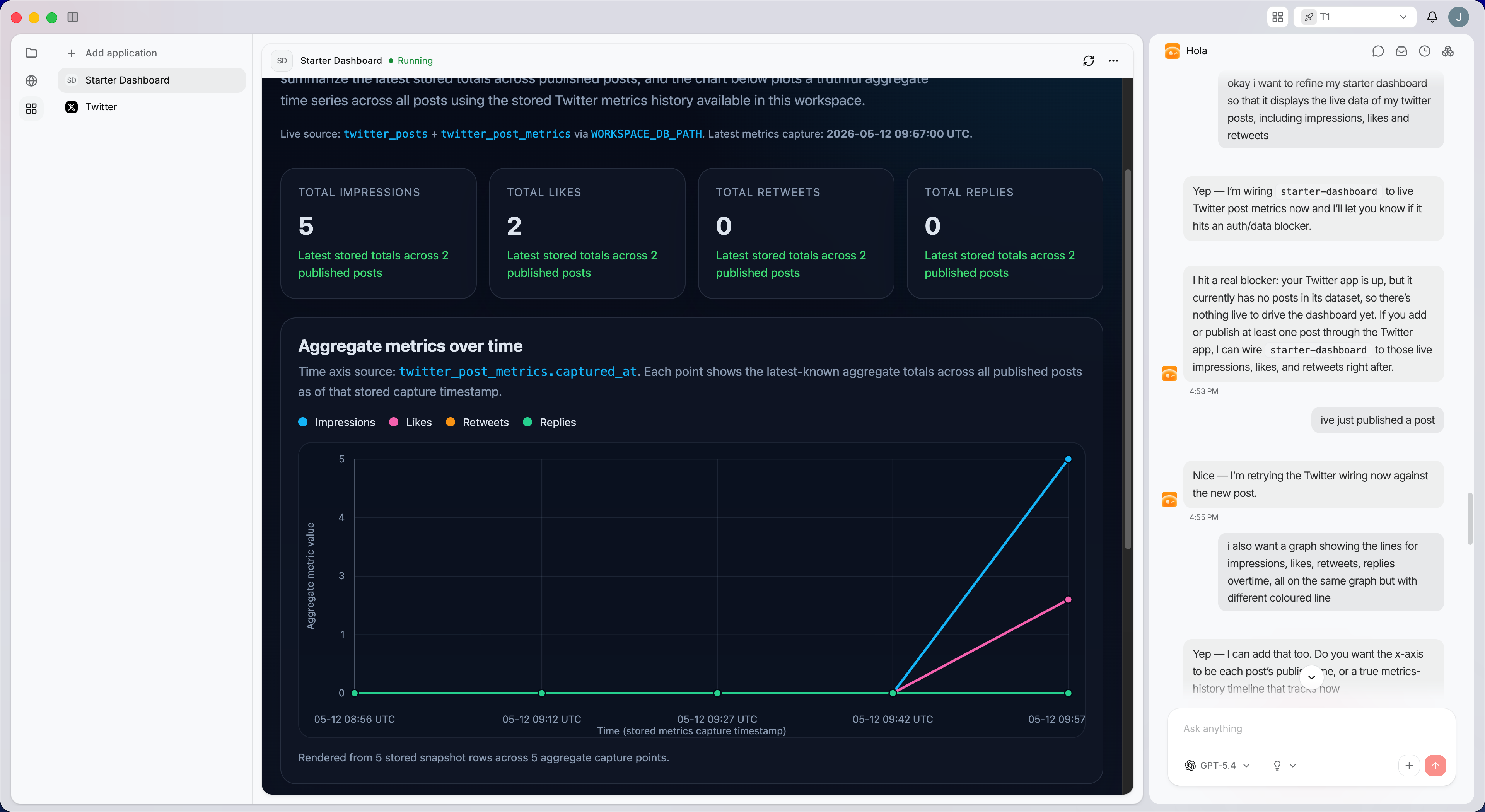 holaOS desktop workspace screenshot