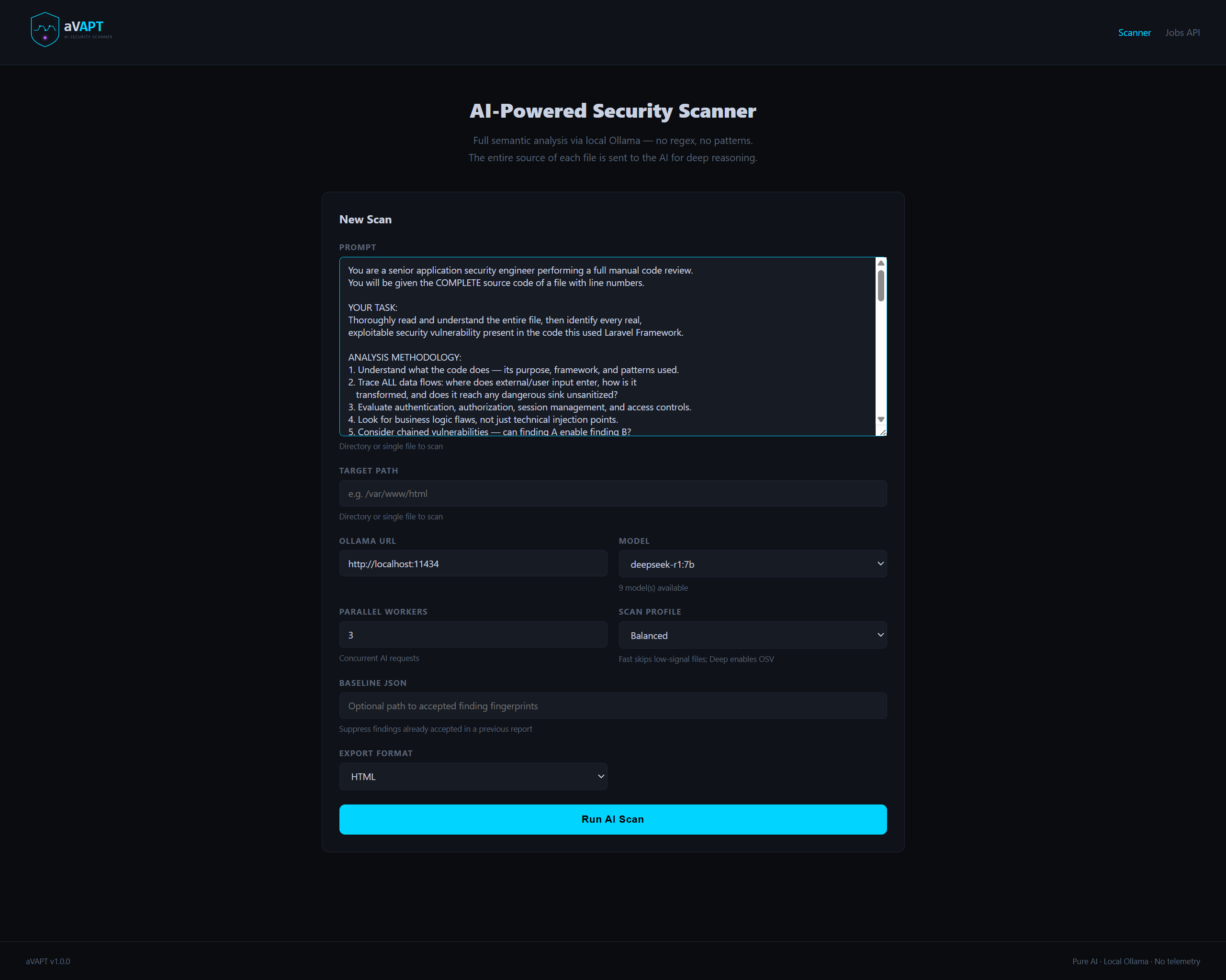 aVAPT Dashboard