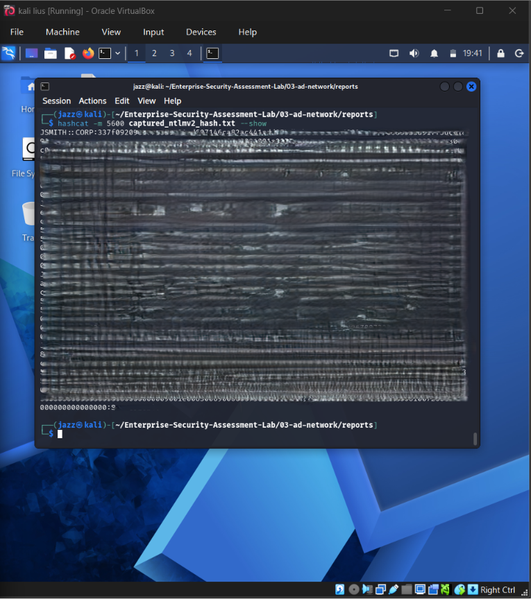 Hashcat NTLMv2 Cracked