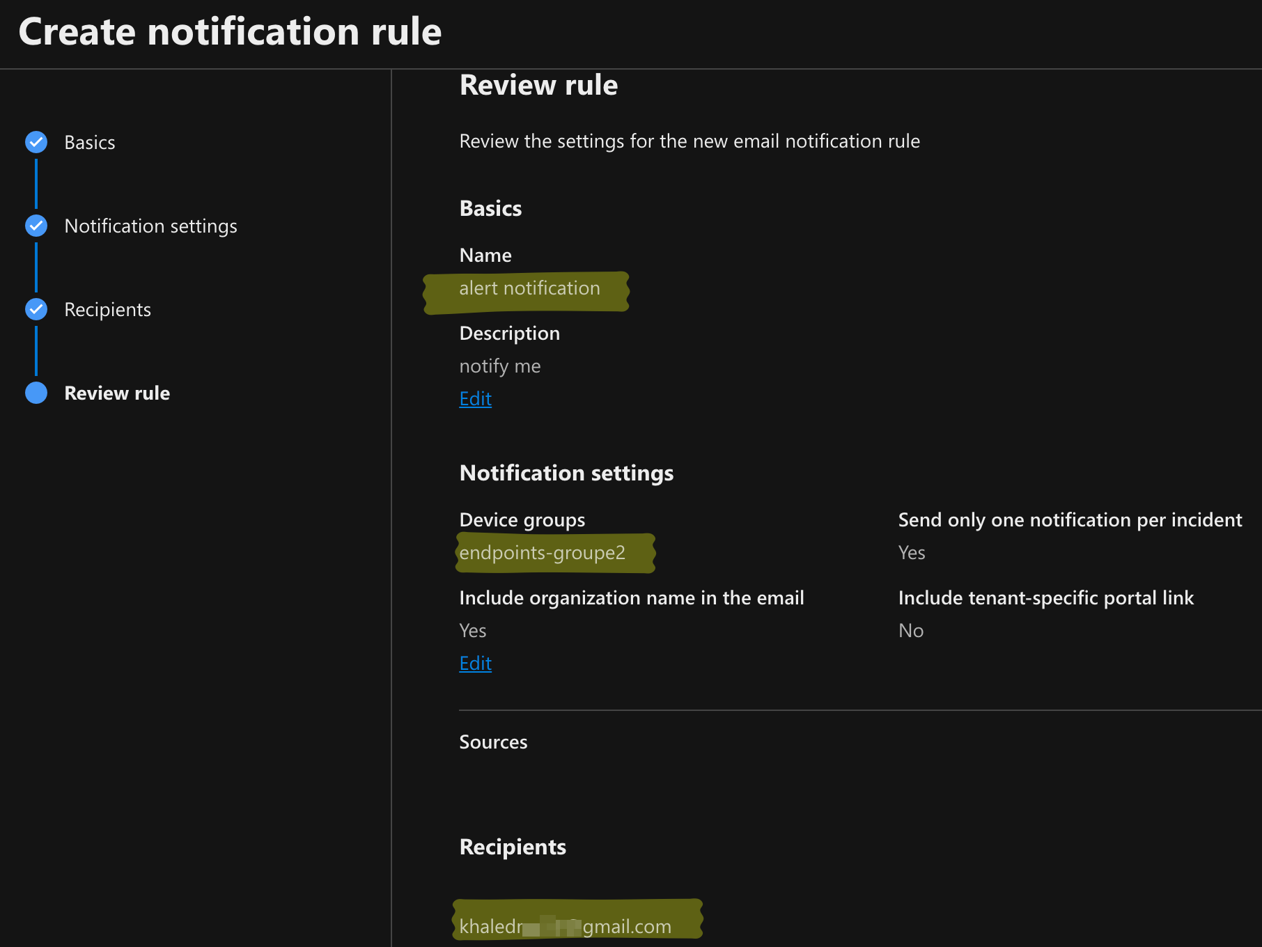 警报通知