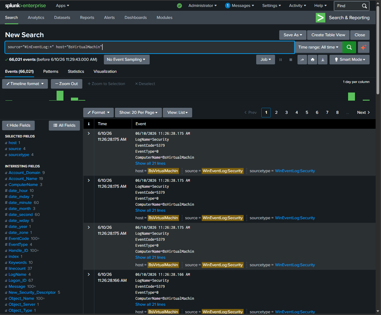 Splunk 数据提取