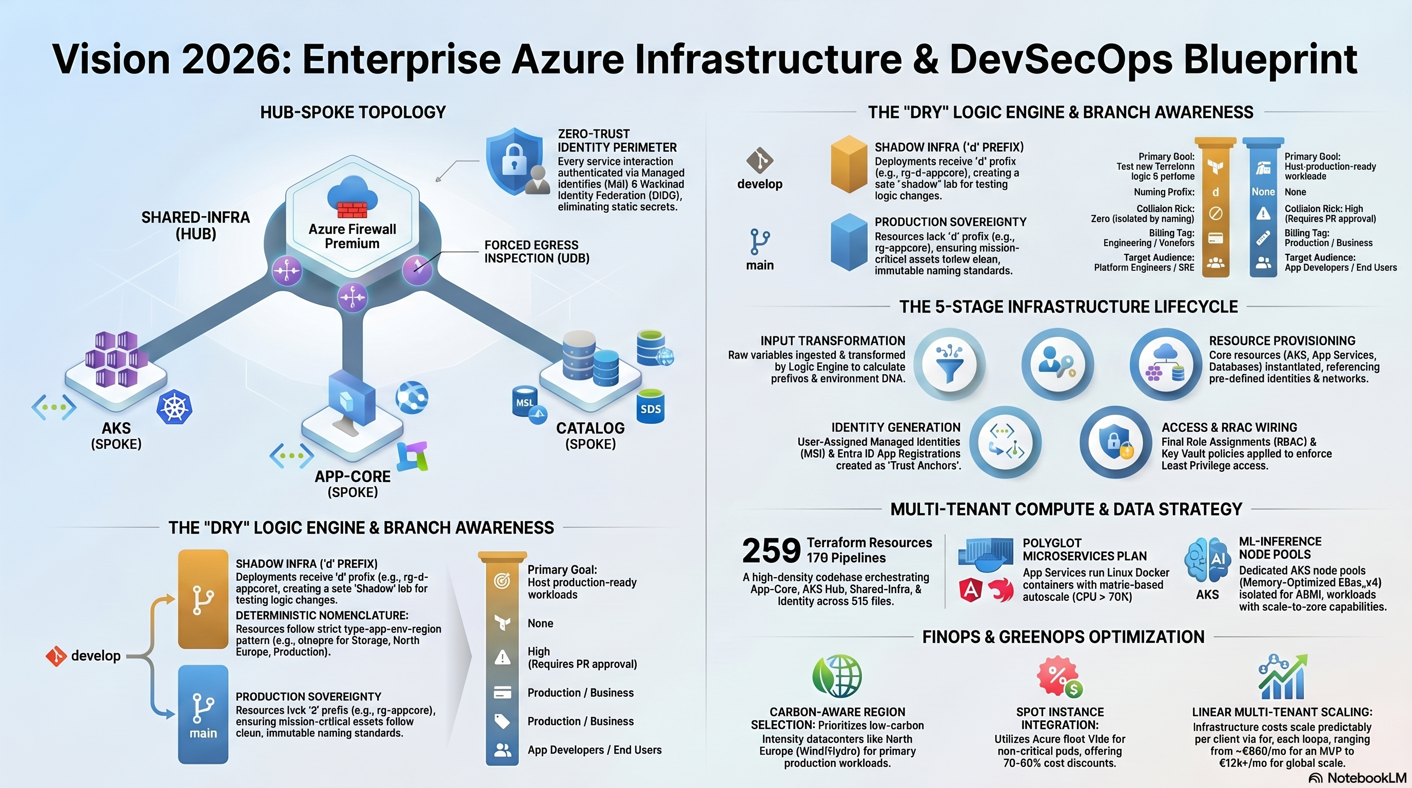 Cloud Infrastructure Vision 2026 Blueprint Infographic