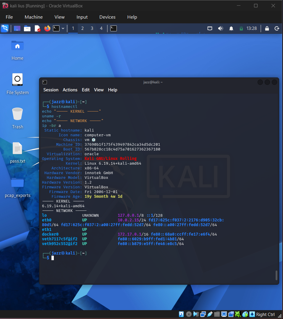 Kali Linux Lab Environment