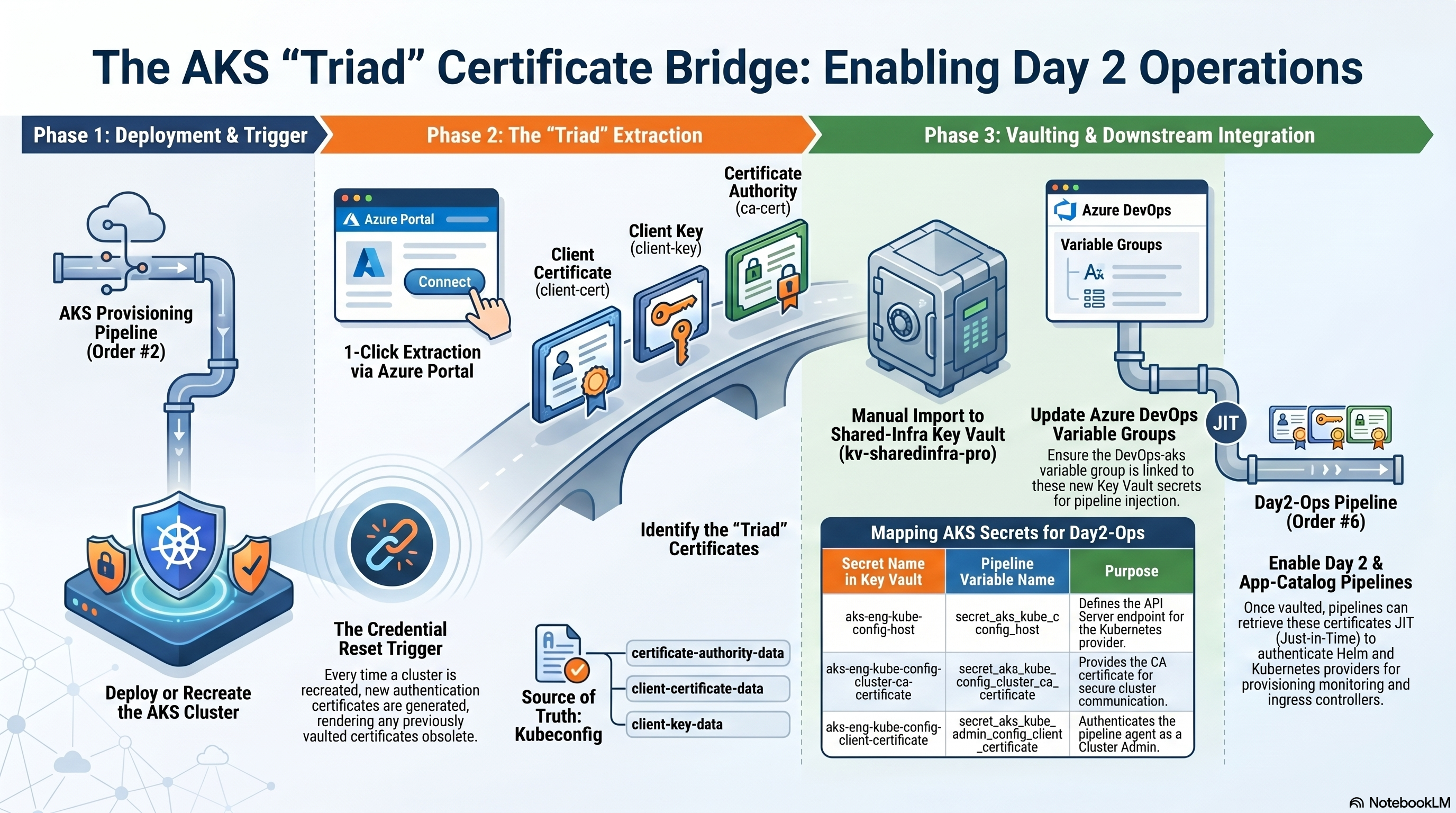 Managed AKS Cluster Certificate Bridge