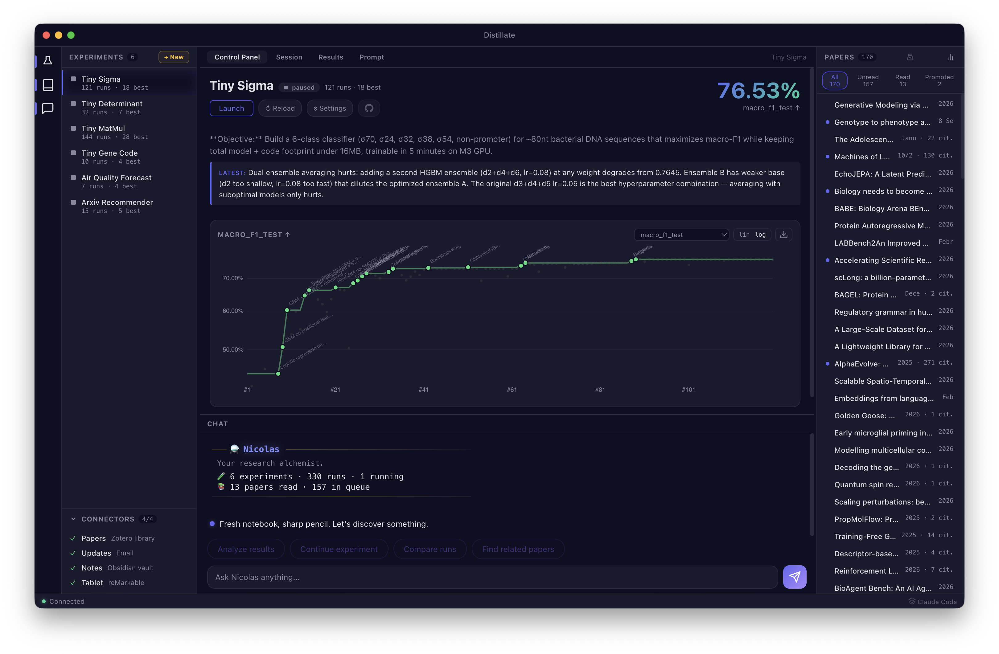 Distillate desktop app