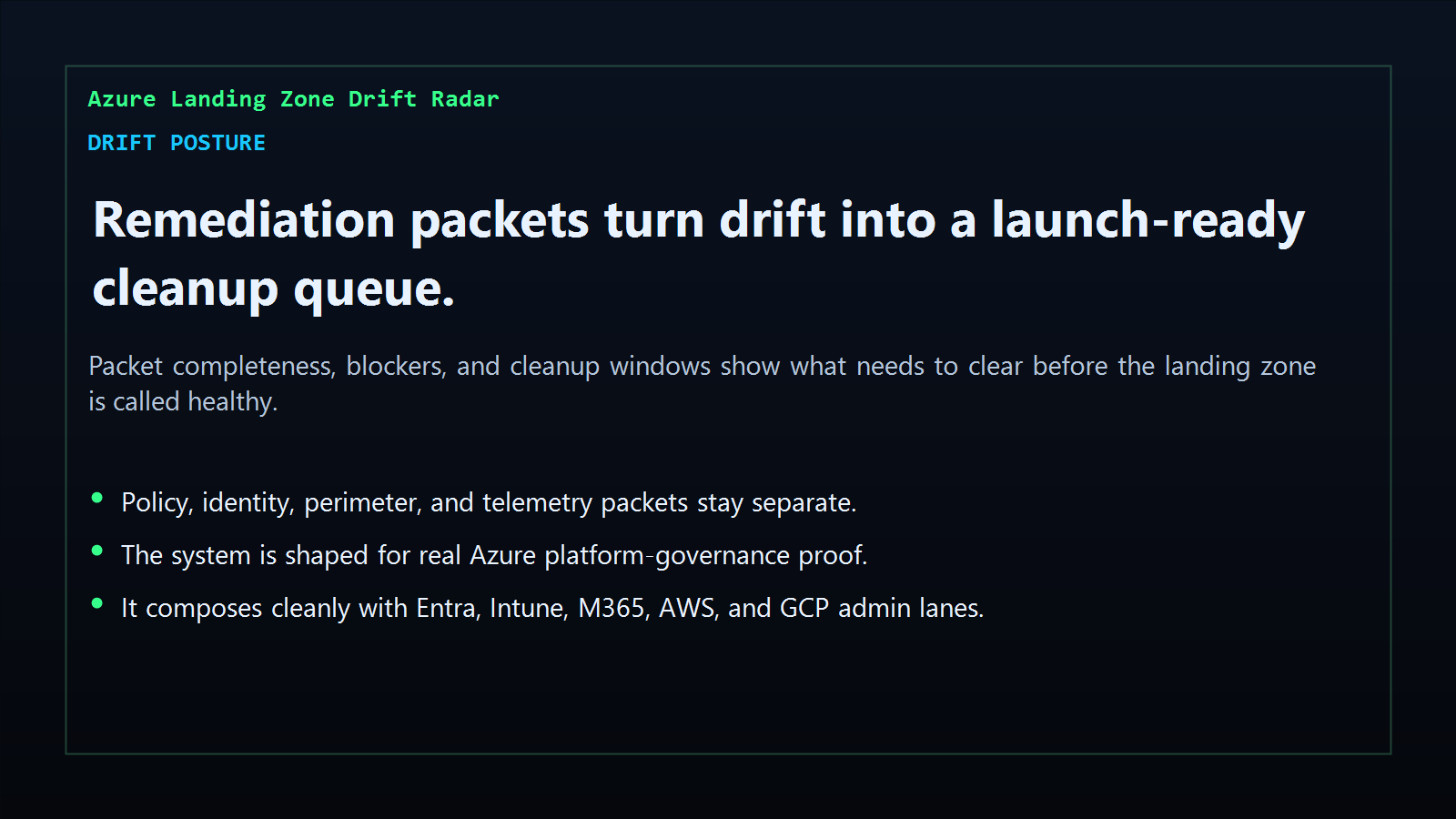 Drift posture