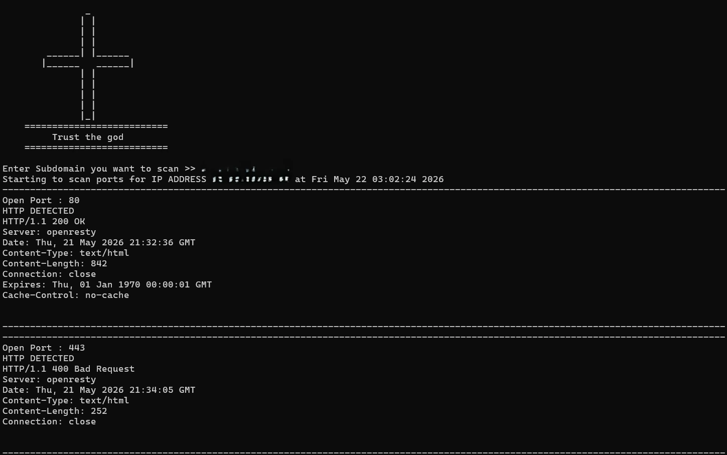 Scanner Output